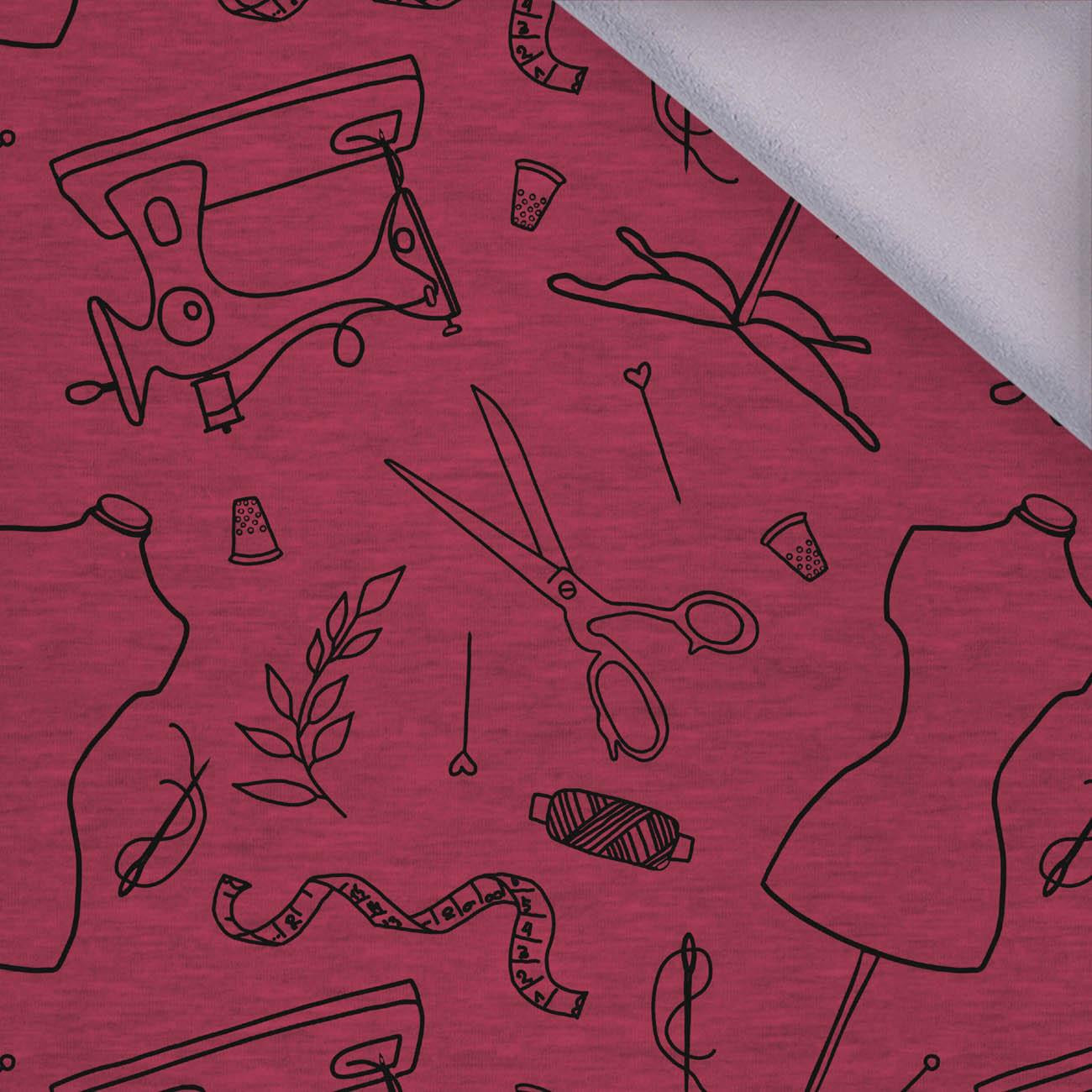 CONTOUR SEWING / viva magenta - softshell