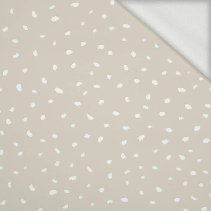 WHITE TRACES / beige (MAGICAL CHRISTMAS FOREST) - looped knit fabric