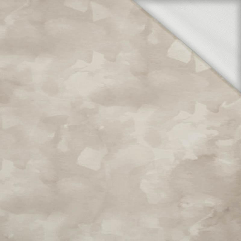 CAMOUFLAGE pat. 2 / beige - looped knit fabric