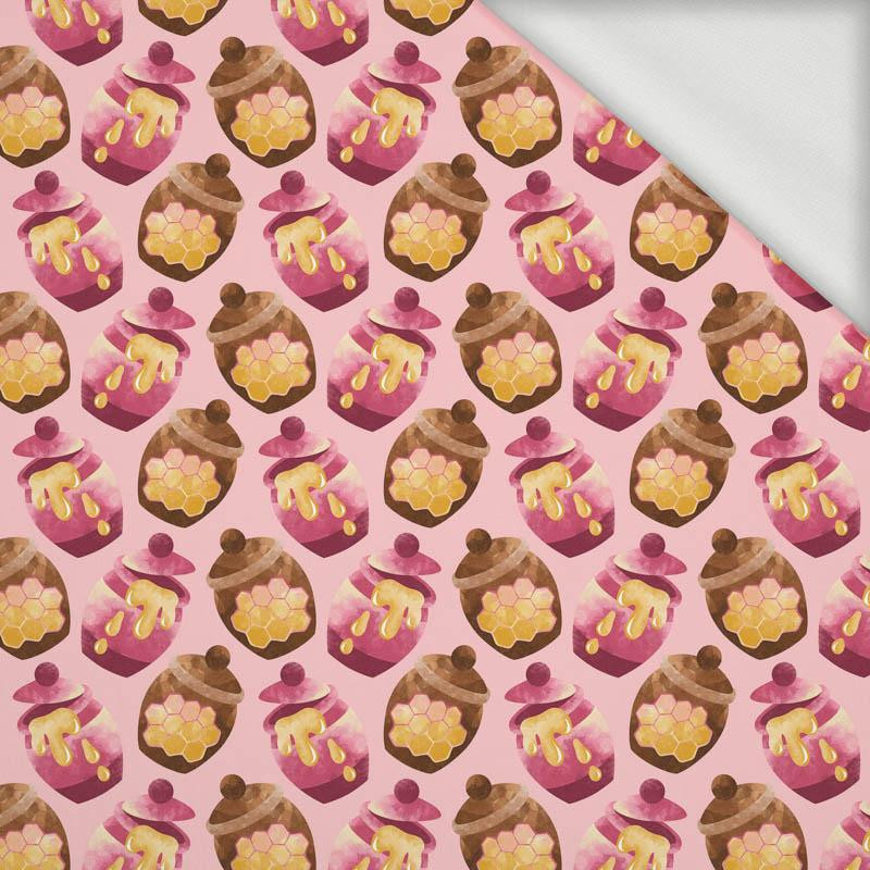 HONEY (BEARS AND BUTTERFLIES) - looped knit fabric