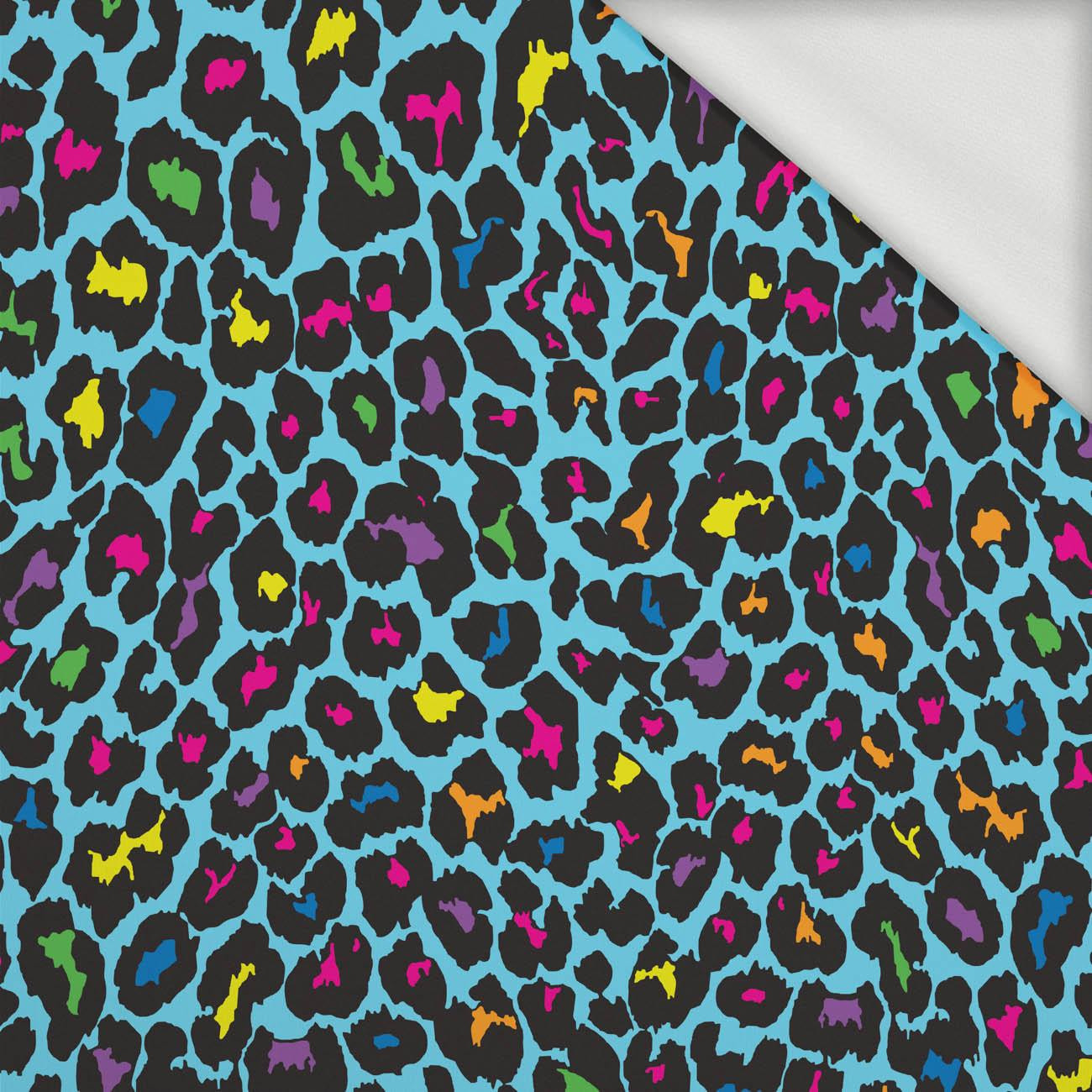 NEON LEOPARD PAT. 3 - looped knit fabric