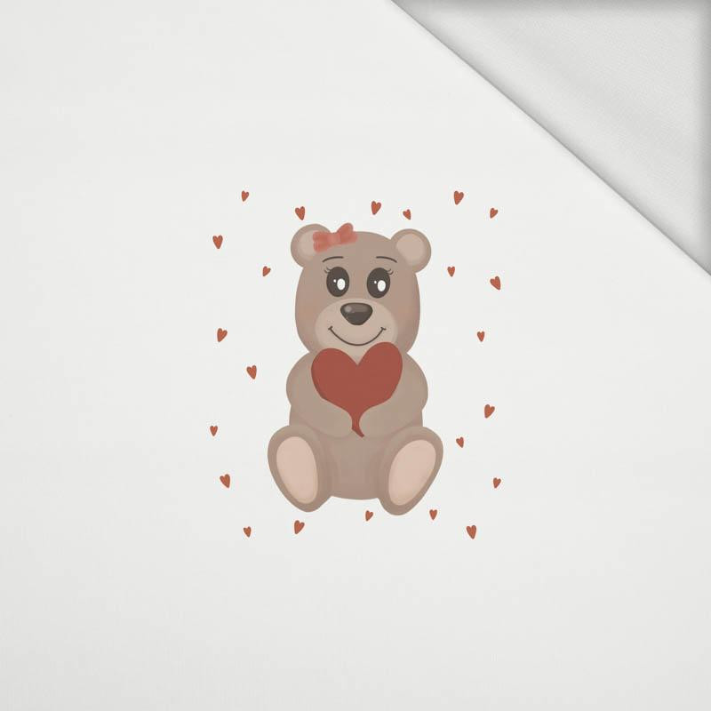 MRS. BEAR (BEARS IN LOVE) - panel looped knit 50cm x 60cm