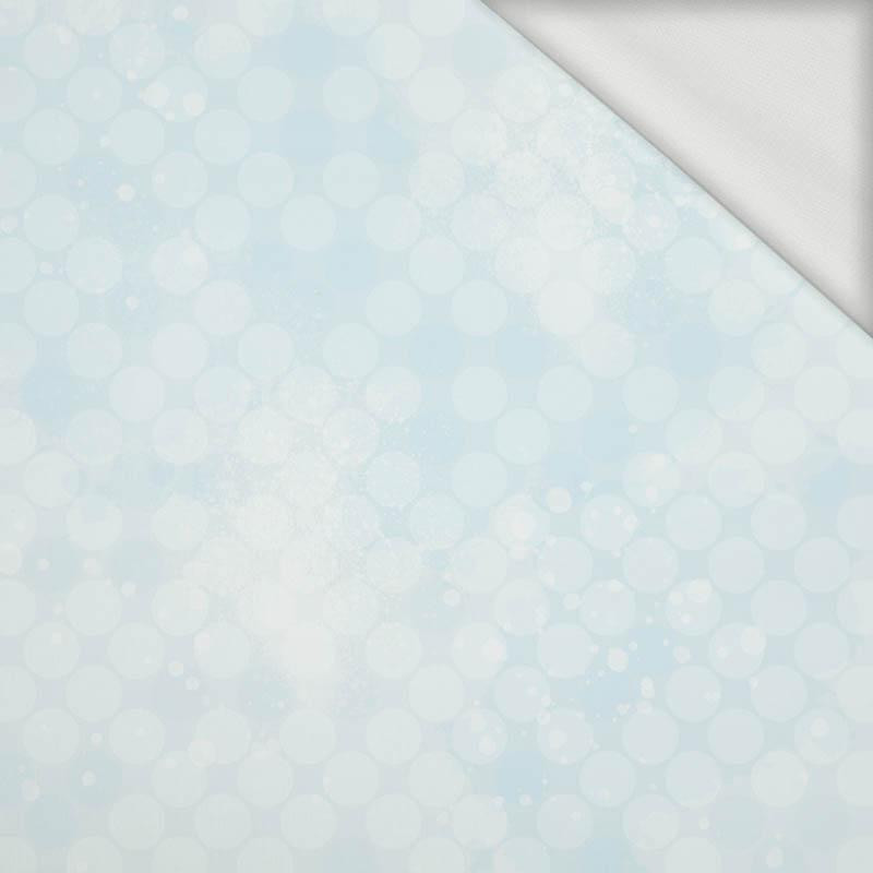 HOARFROST / circles (WINTER IN THE MOUNTAINS) - looped knit fabric