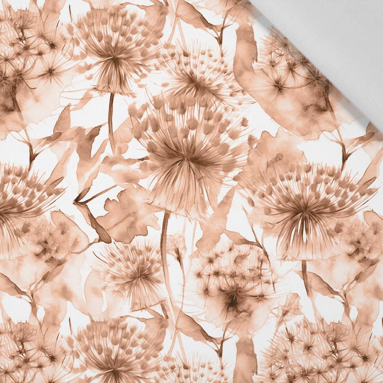 DANDELION PAT. 4 / peach fuzz - Cotton woven fabric