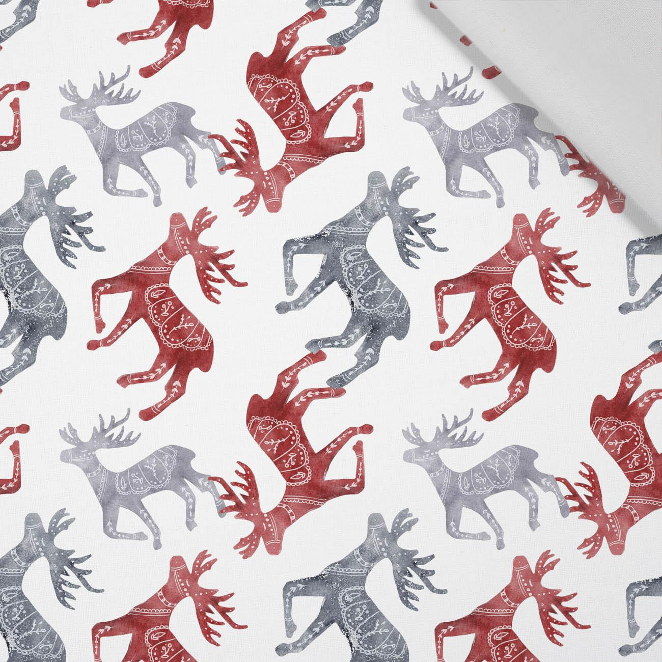 REINDEERS  (NORDIC CHRISTMAS) - Cotton woven fabric