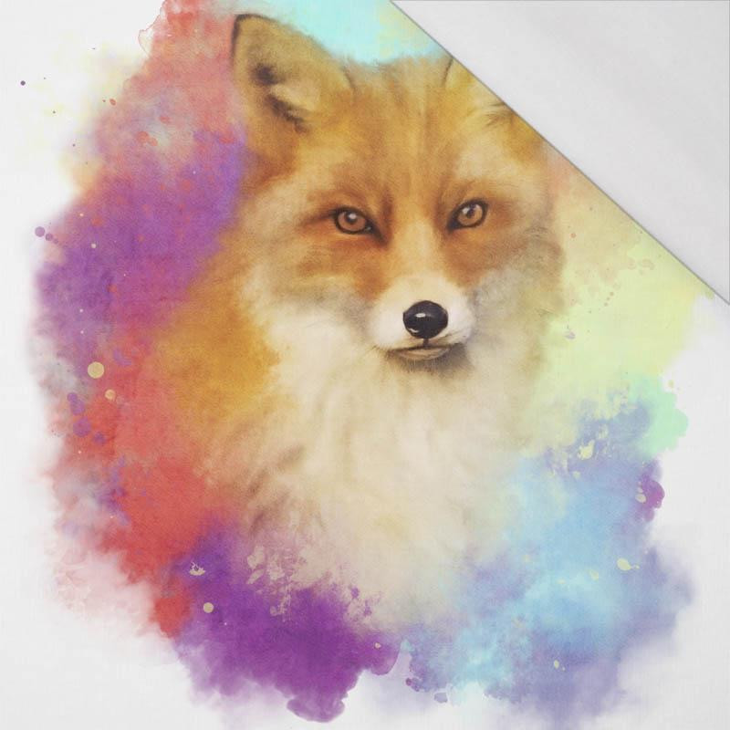 FOX / rainbow - SINGLE JERSEY PANEL 75cm x 80cm