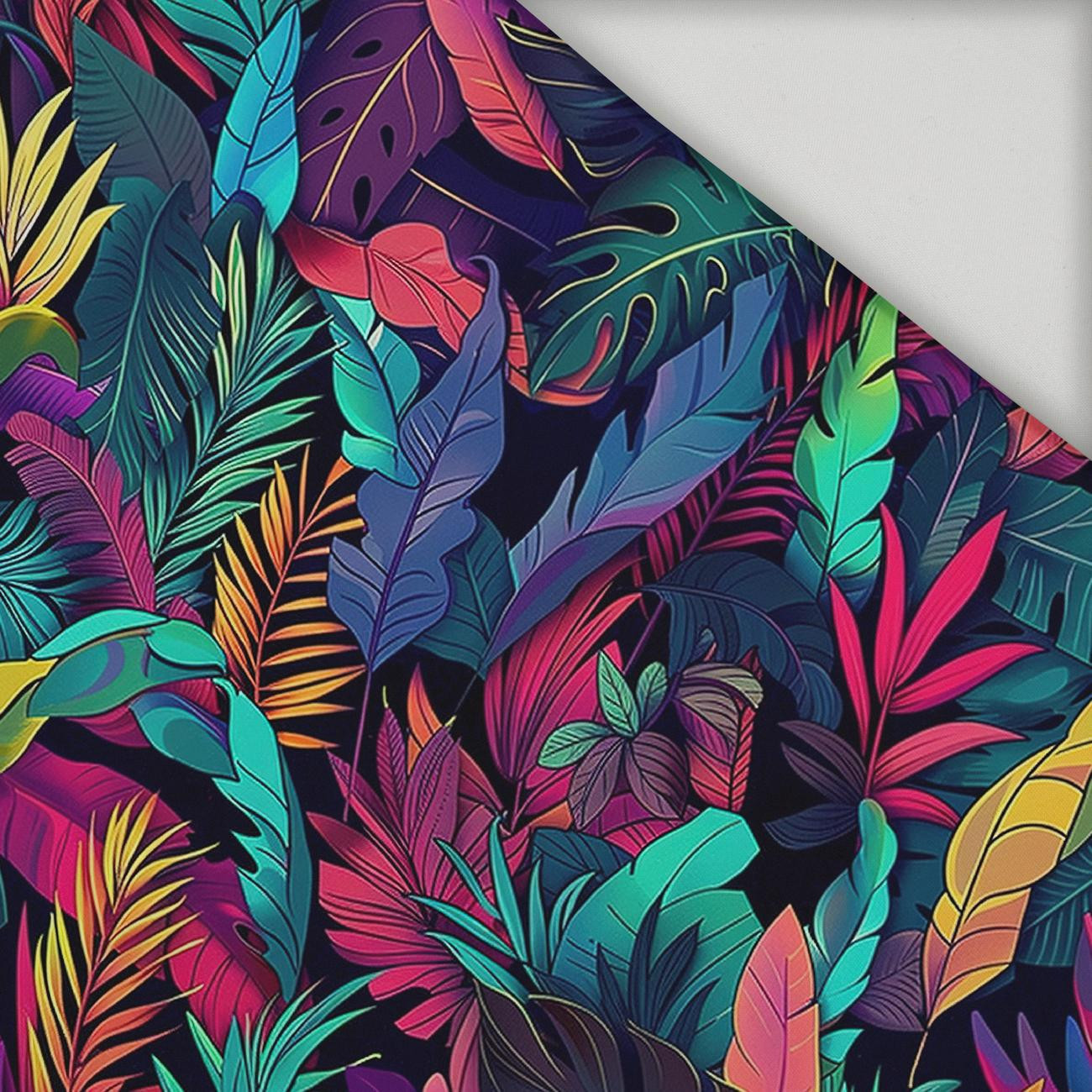 COLORFUL LEAVES - quick-drying woven fabric