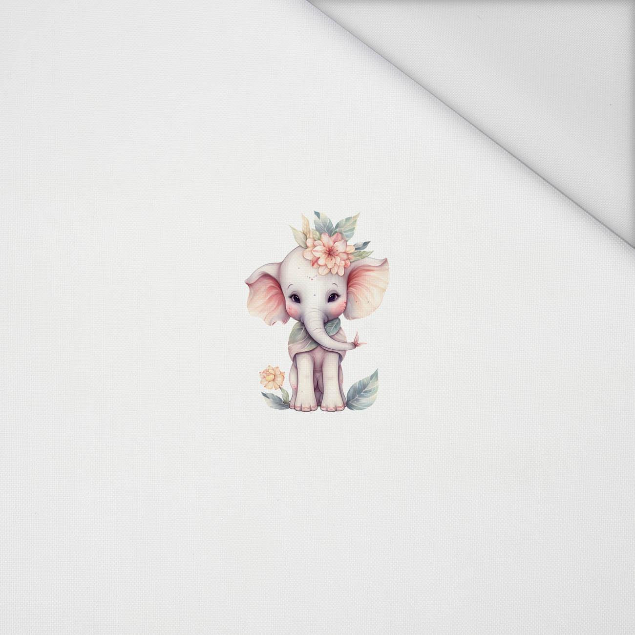 BABY ELEPHANT - panel (60cm x 50cm) Waterproof woven fabric