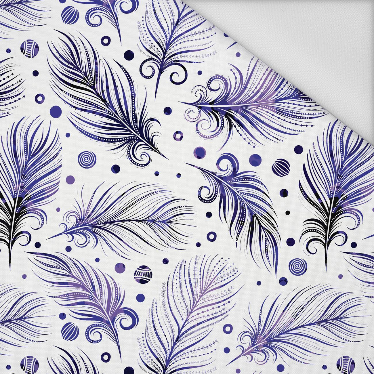 FEATHERS (Very Peri) - Waterproof woven fabric