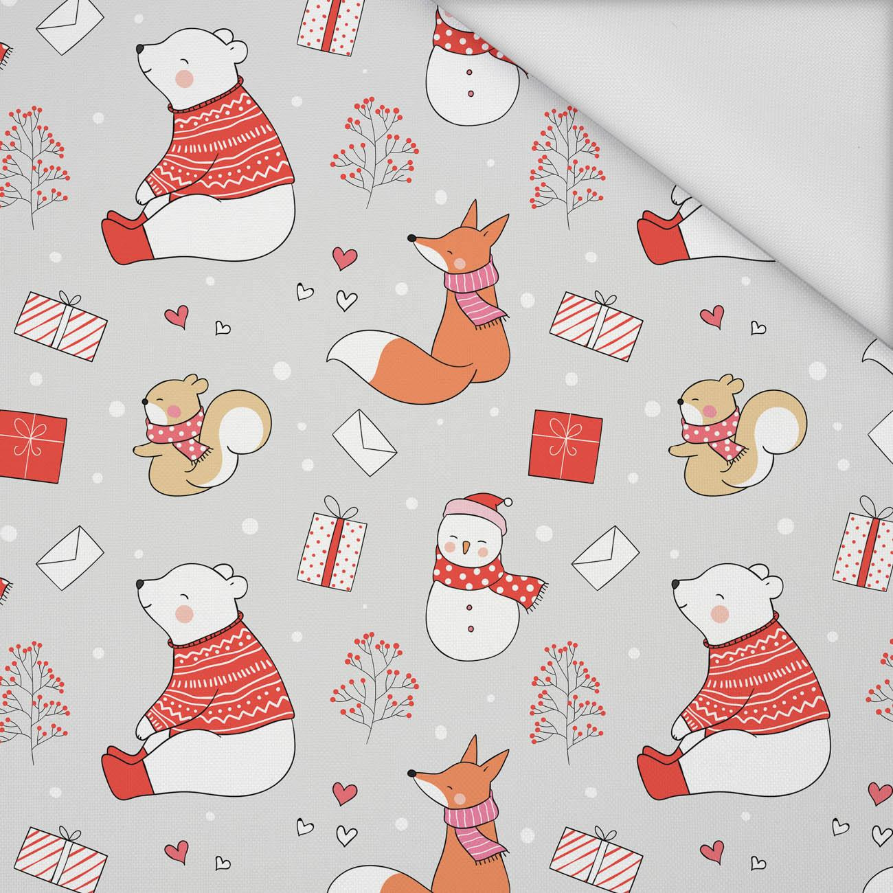 WINTER FRIENDS (WINTER FUN) - Waterproof woven fabric