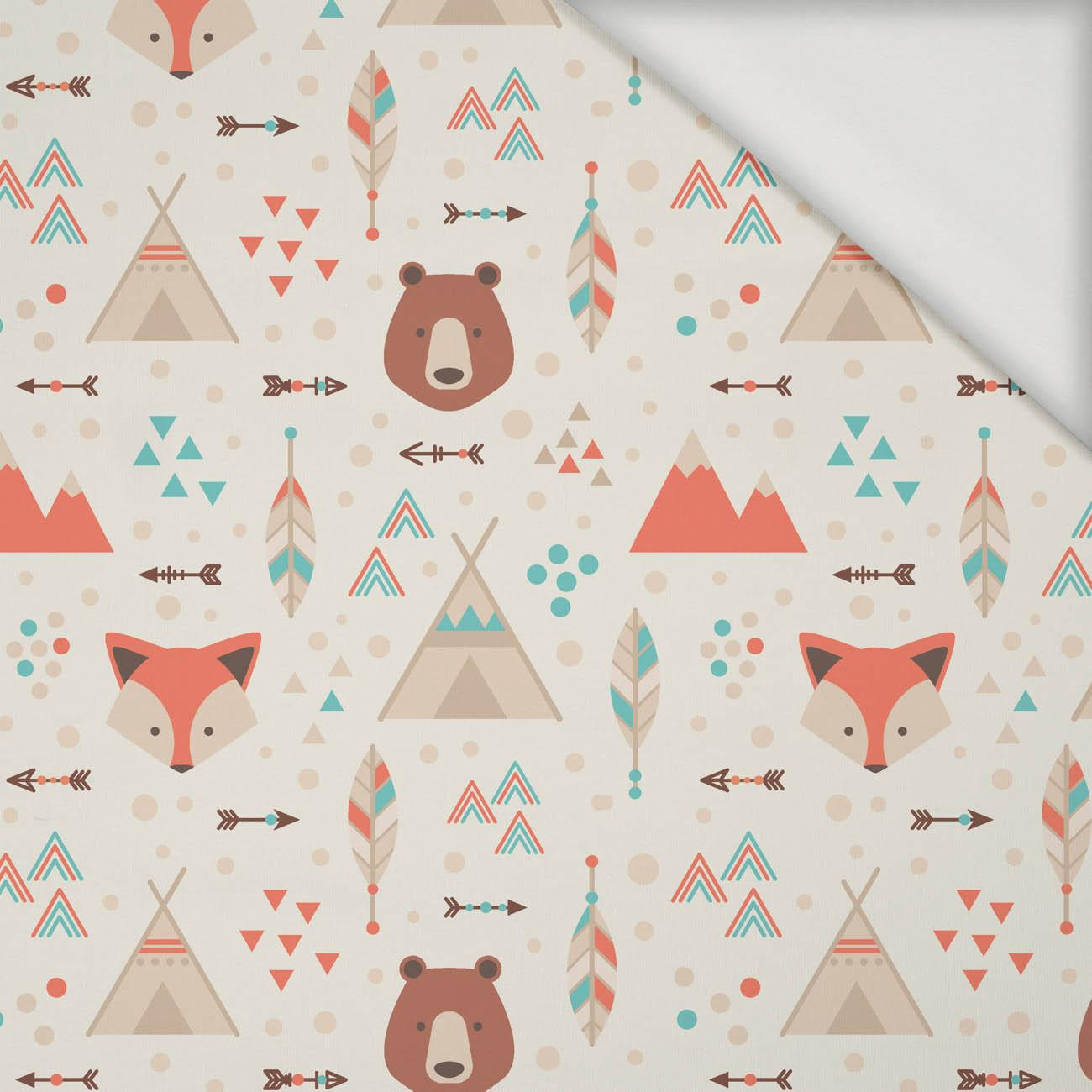 FOXES AND BEARS - Viscose jersey WE210