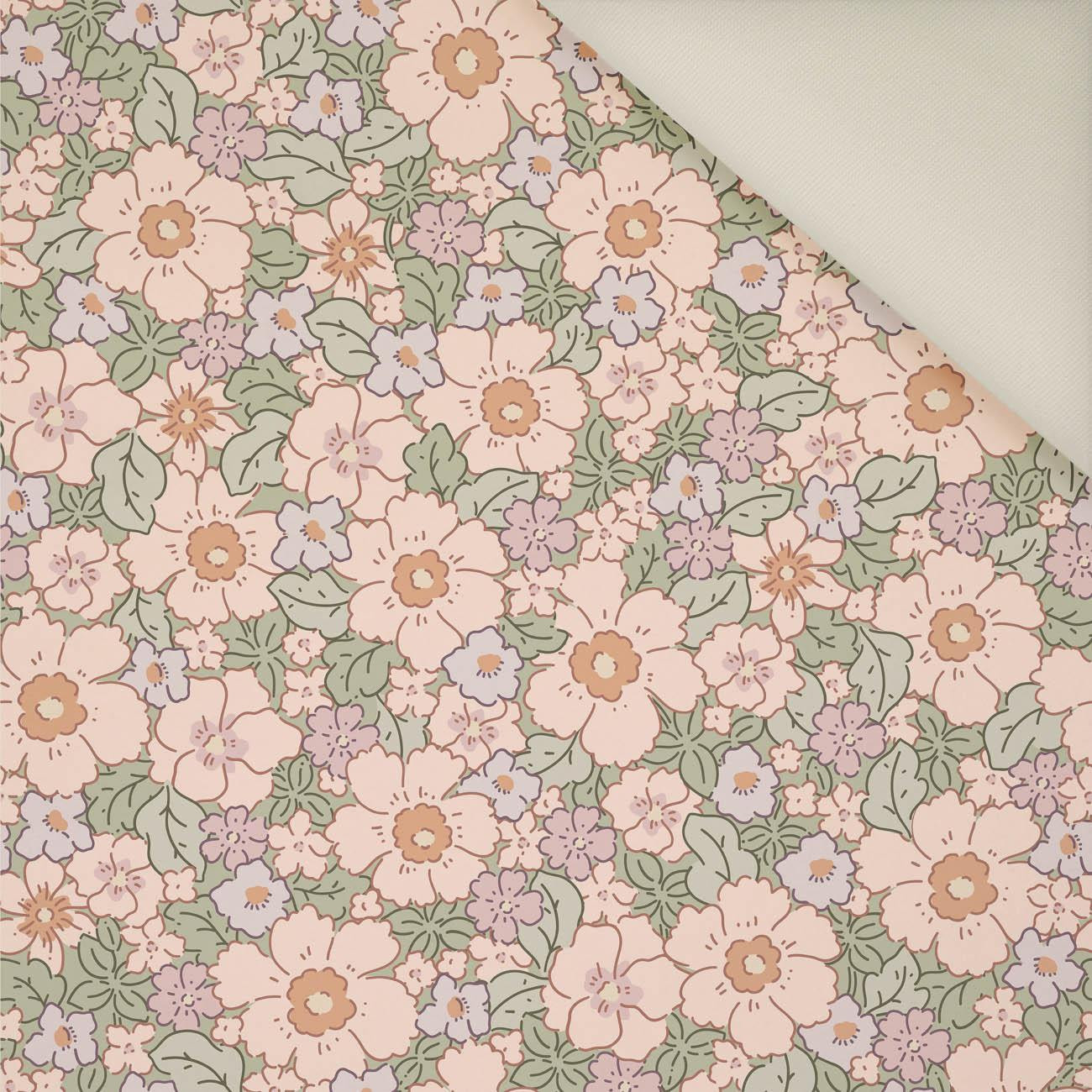 PASTEL FLOWERS PAT 2- Upholstery velour 