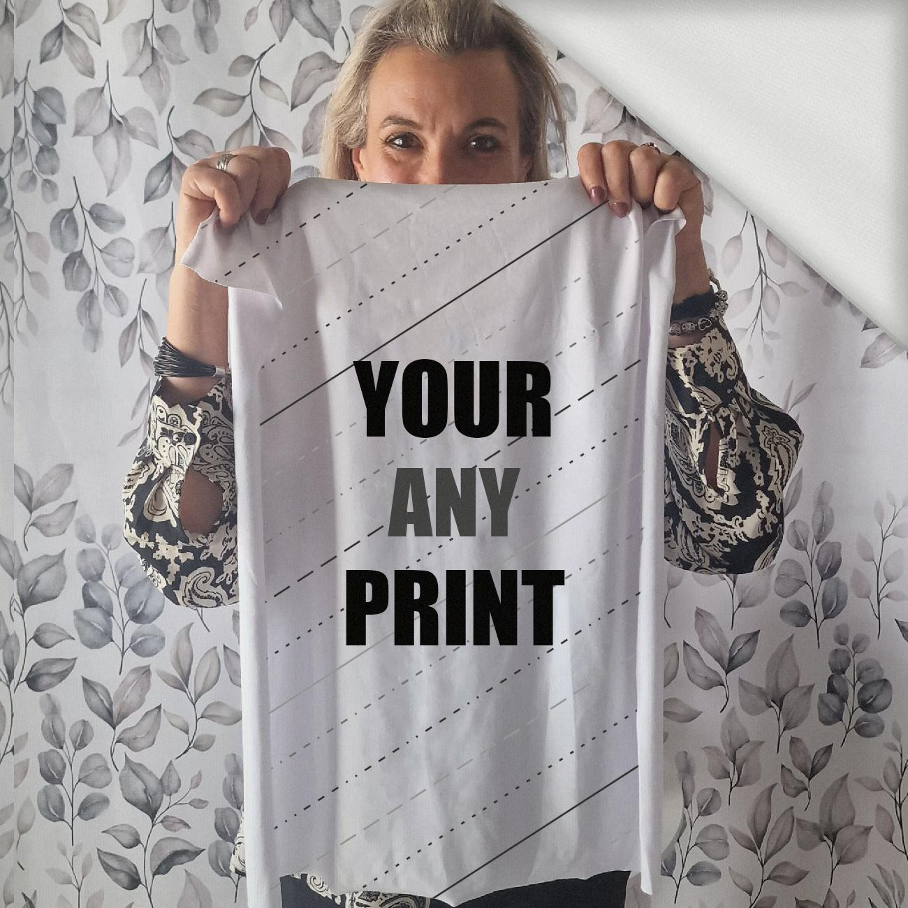 PANEL (60cm x 50cm) - WITH CUSTOM PRINT - looped knit fabric