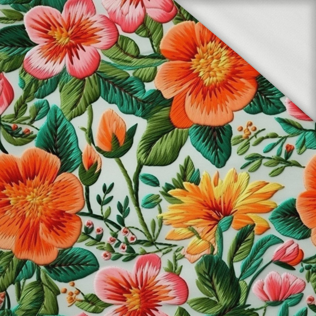 FLOWERS 3D PAT. 3 - looped knit fabric