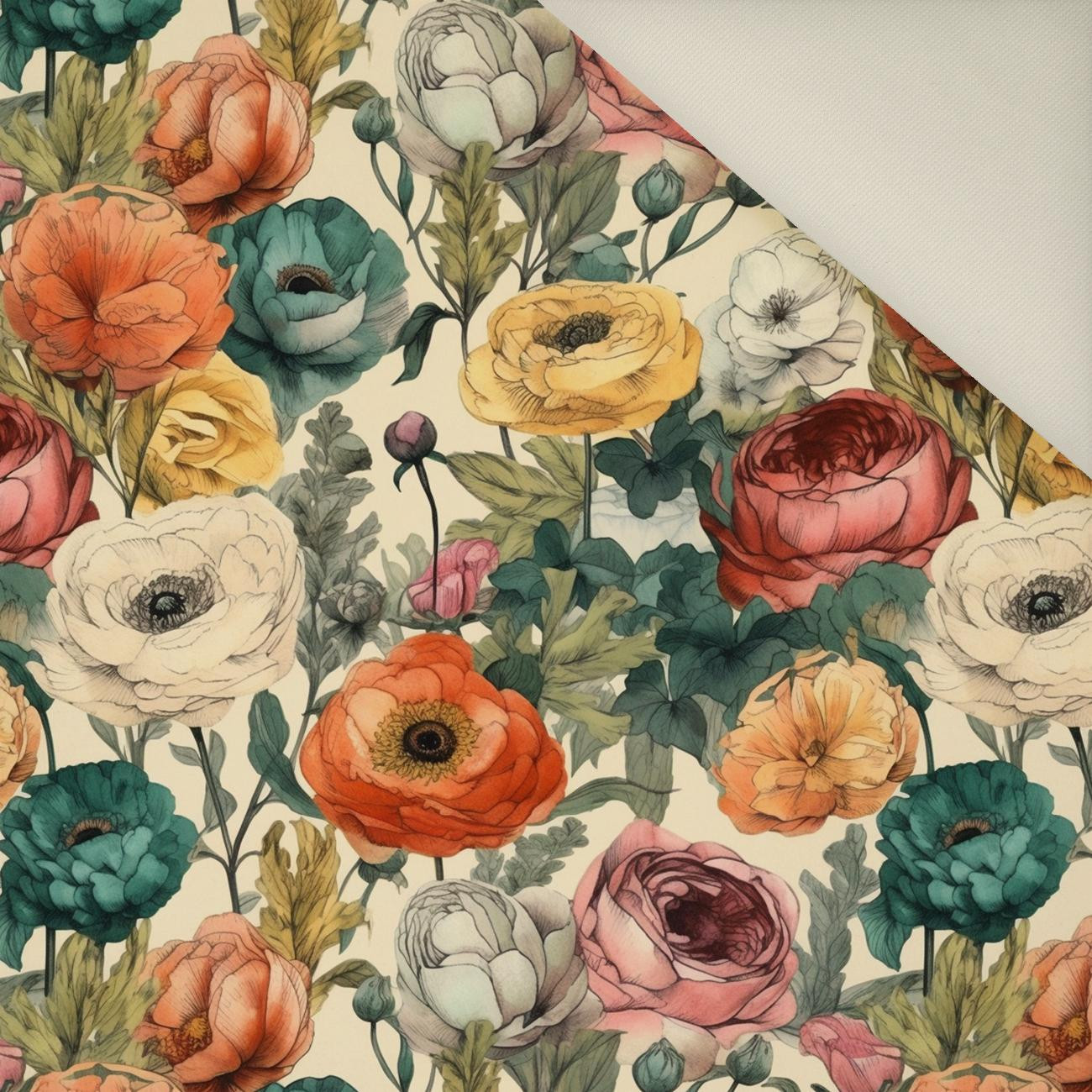 FLOWERS WZ.54- Upholstery velour 