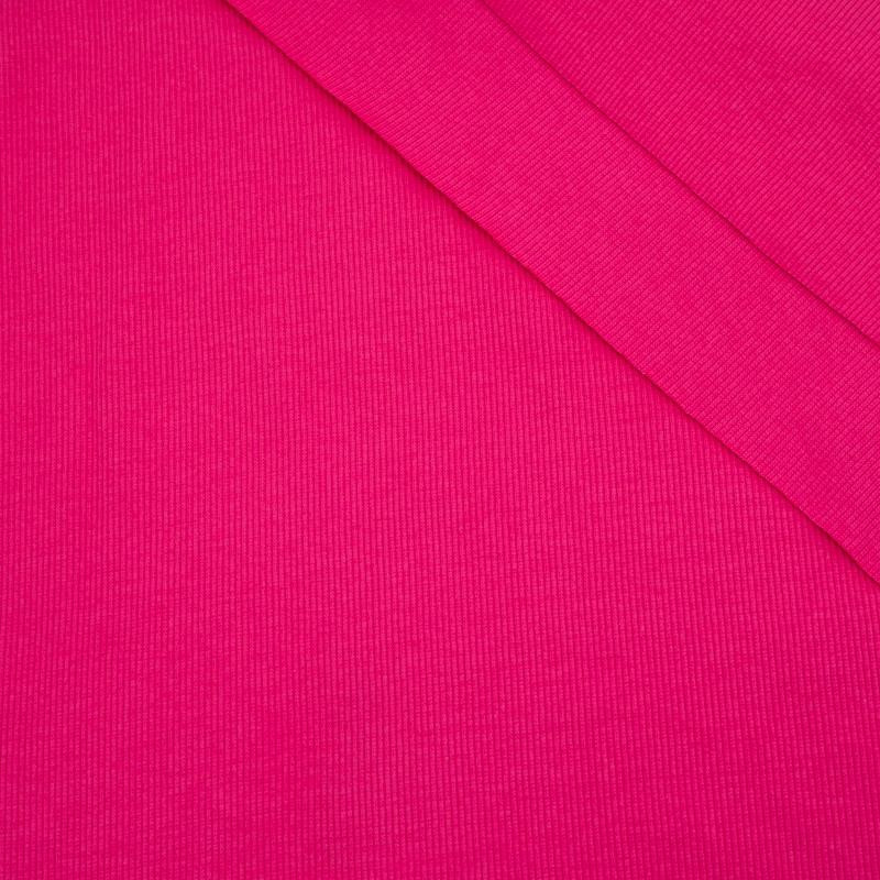 FUCHSIA - Ribbed knit fabric