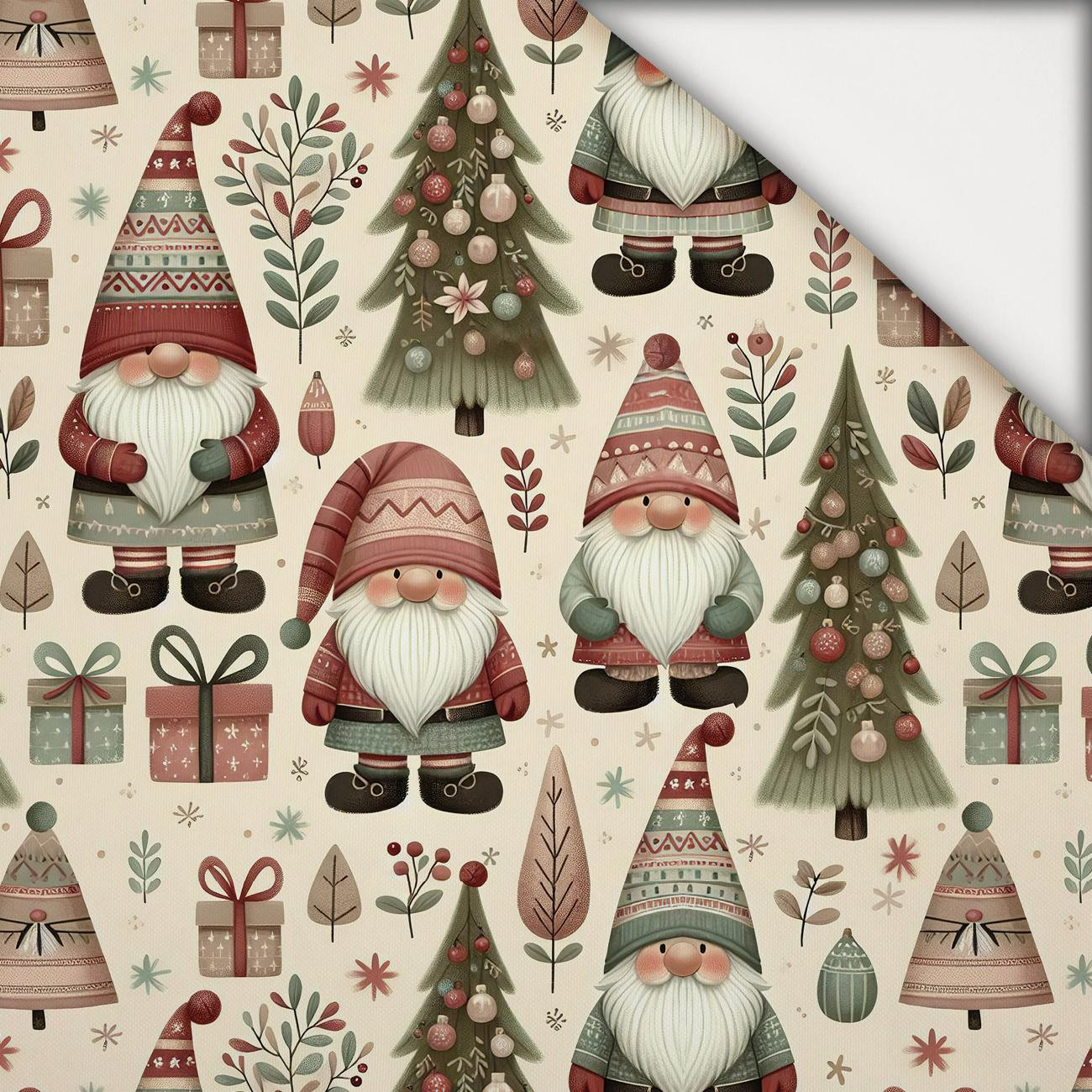 GNOMES CHRISTMAS WZ.1 - light brushed knitwear