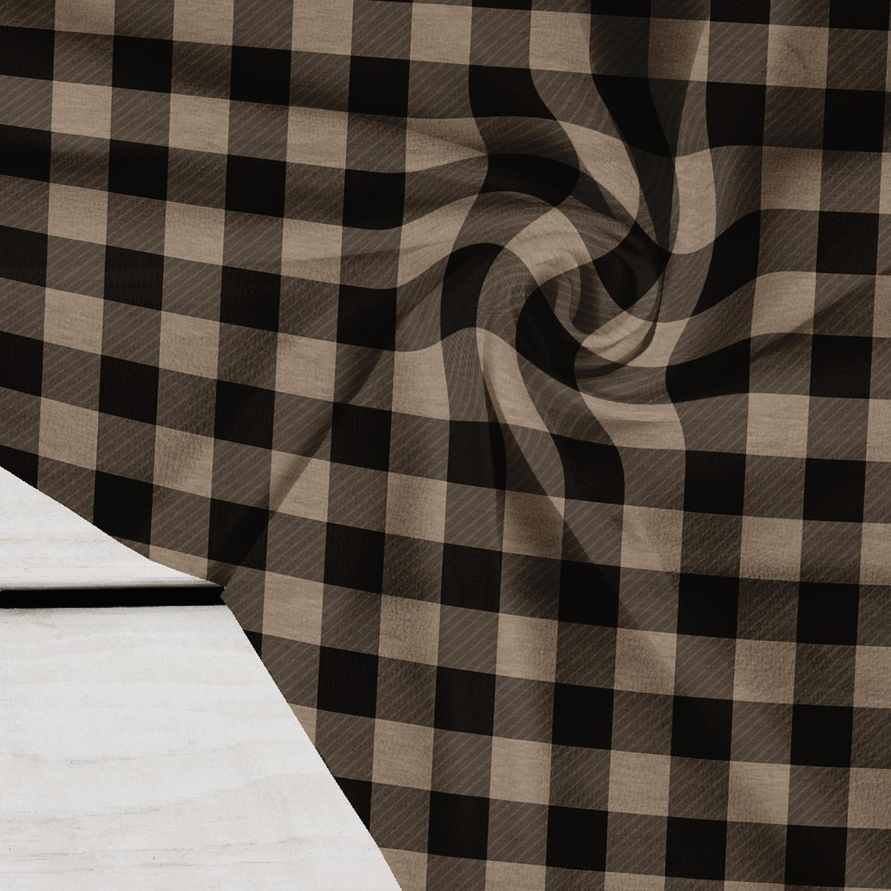 CHECK VICHY - MELANGE BEIGE - Crepe