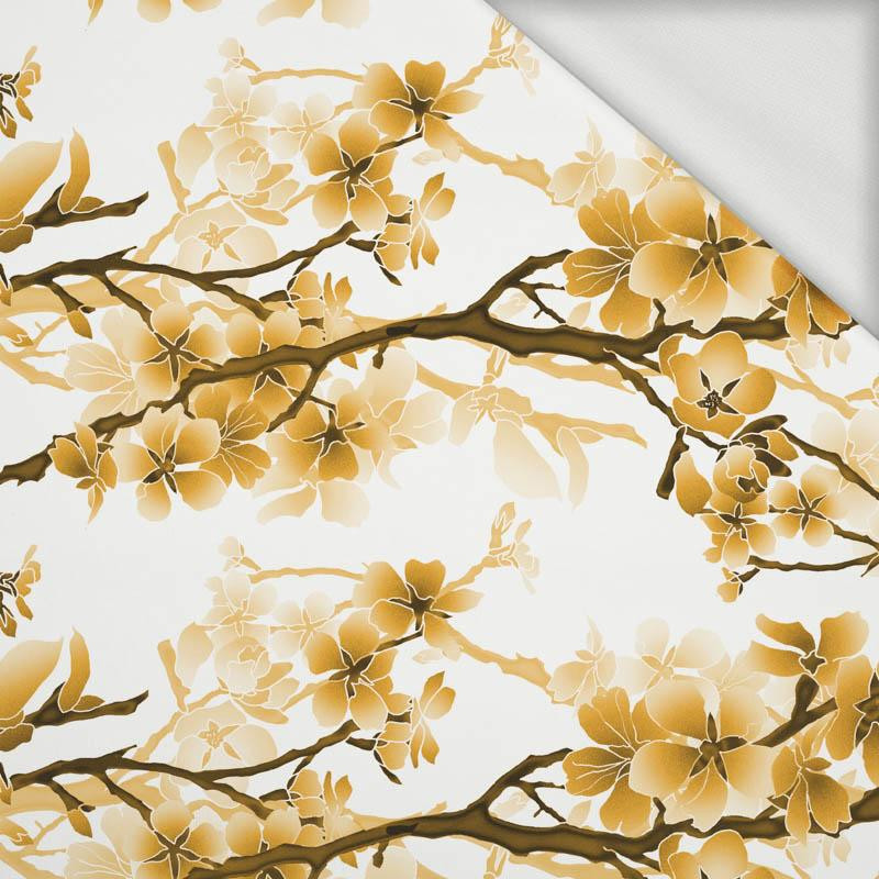CHERRY BLOSSOM pat. 1 (gold) - looped knit fabric