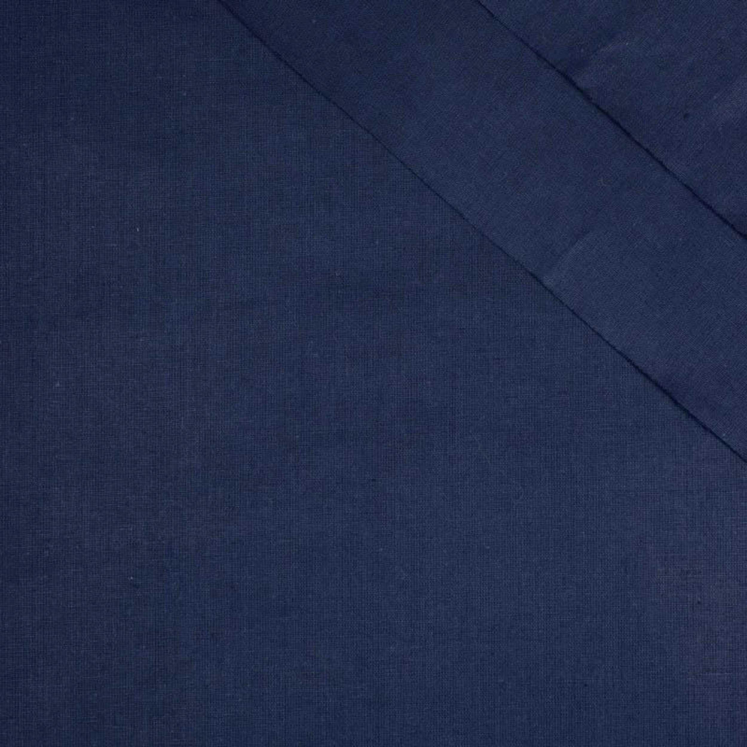 NAVY - Cotton woven fabric