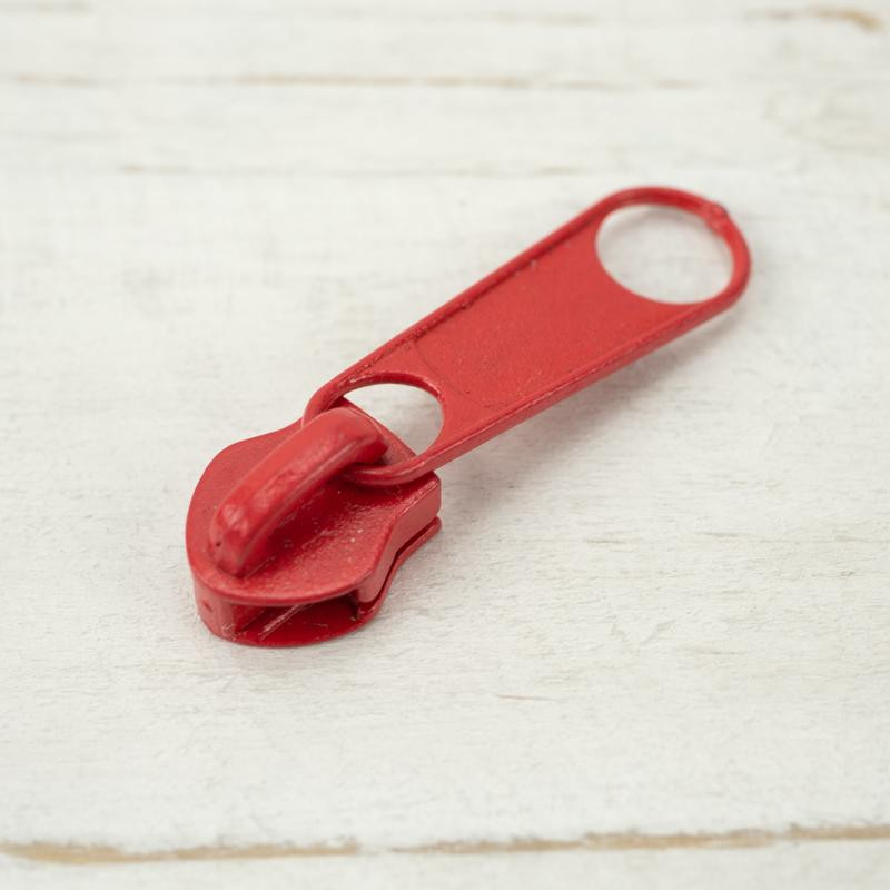 Slider for zipper tape 5mm - red - 171