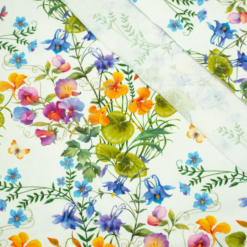 BUCOLIC FLOWERS - single jersey with elastane TE210