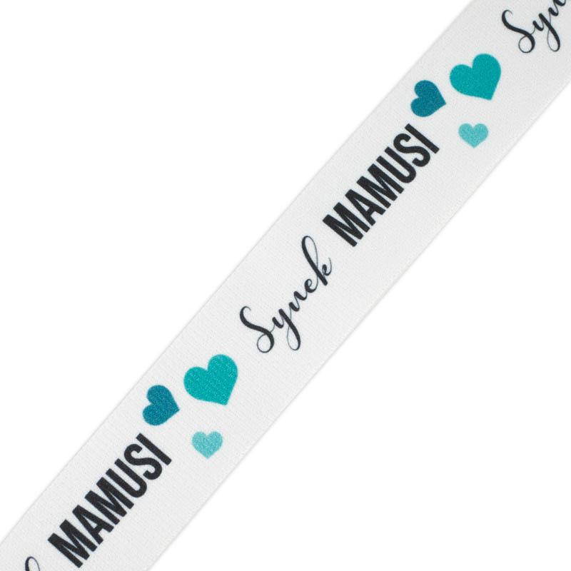 Woven printed elastic band - SYNEK MAMUSI / Choice of sizes