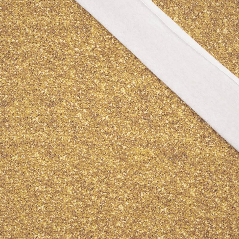 GLITTER pat. 1 (gold) - single jersey with elastane 