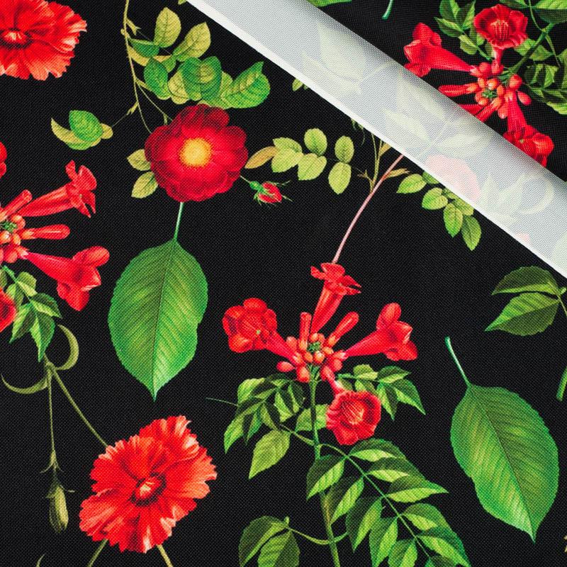 RED GARDEN (PARADISE GARDEN)  - Waterproof woven fabric