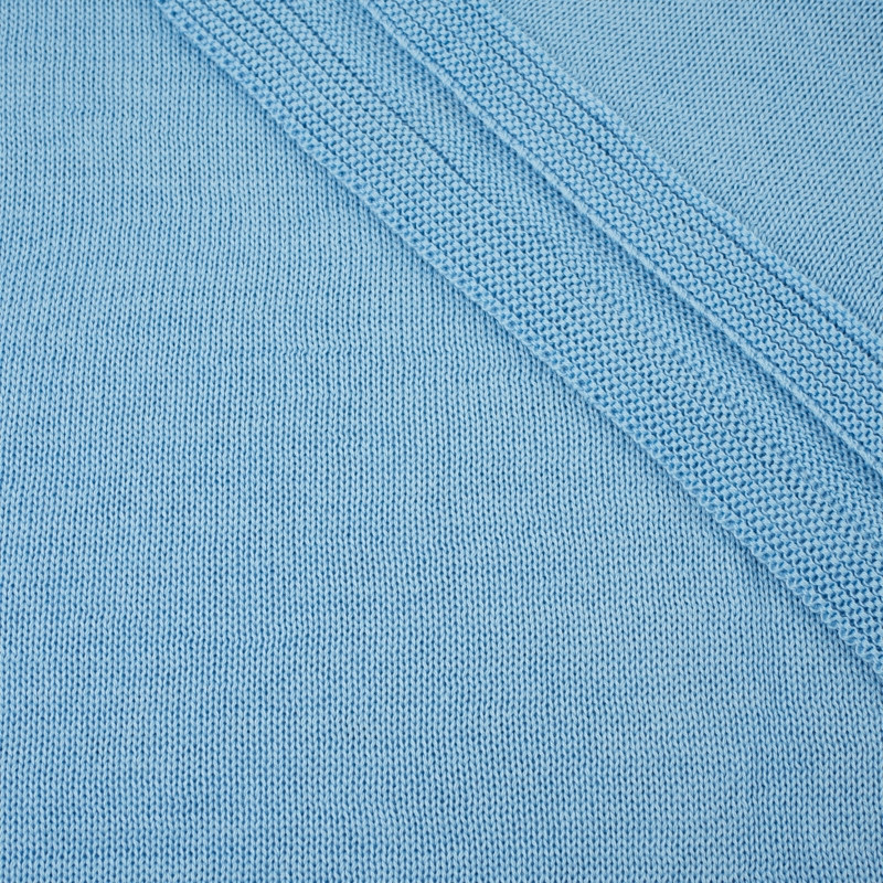 BLANKET / light blue S - thin knitted panel