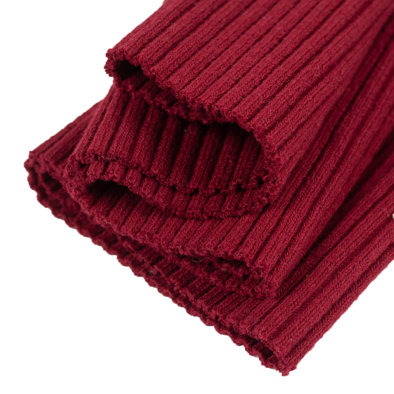 MAROON - Thick sweater ribbing