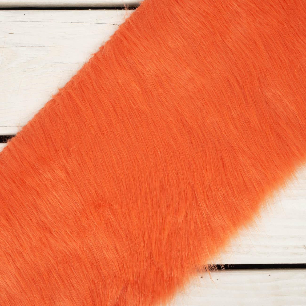 ORANGE - Faux fur trim 15cm x 150cm 