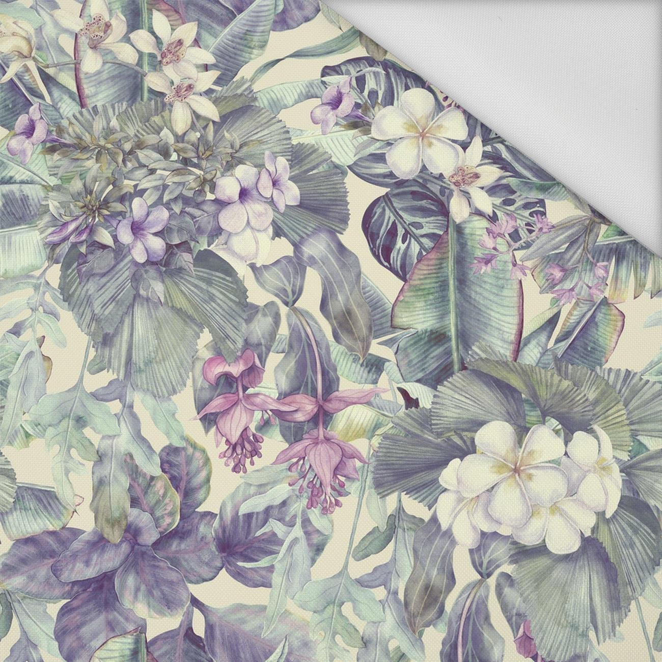 PURPLE FLORAL - Waterproof woven fabric