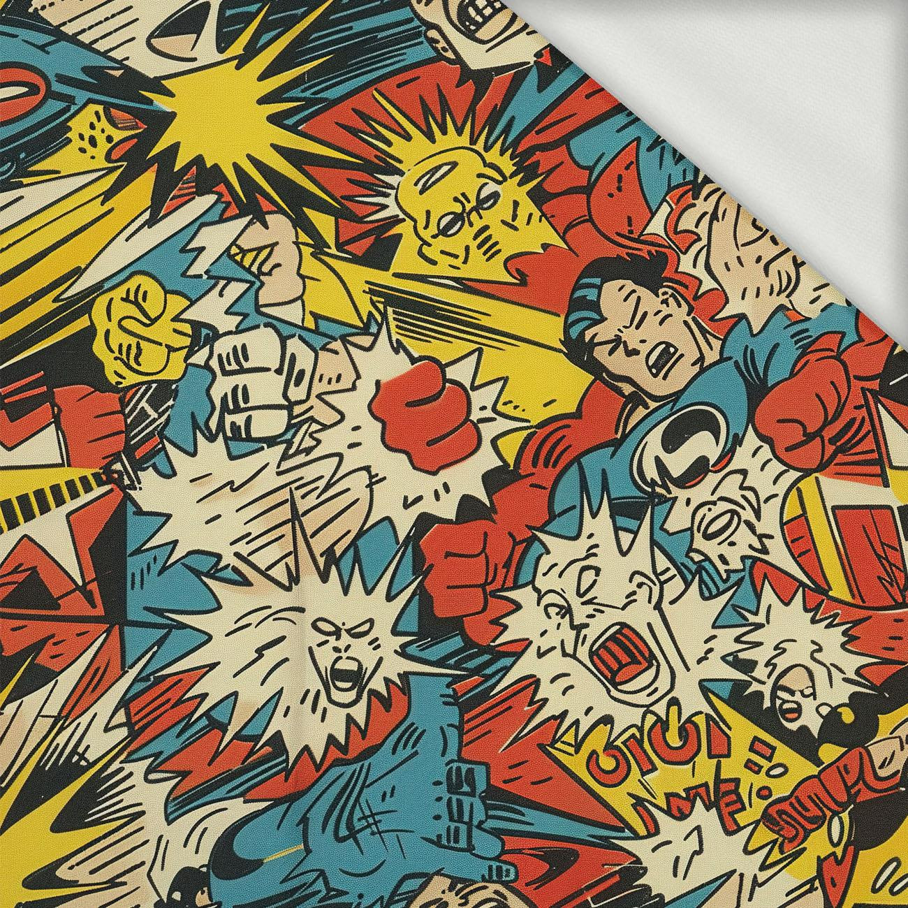RETRO COMICS PAT.2 - looped knit fabric