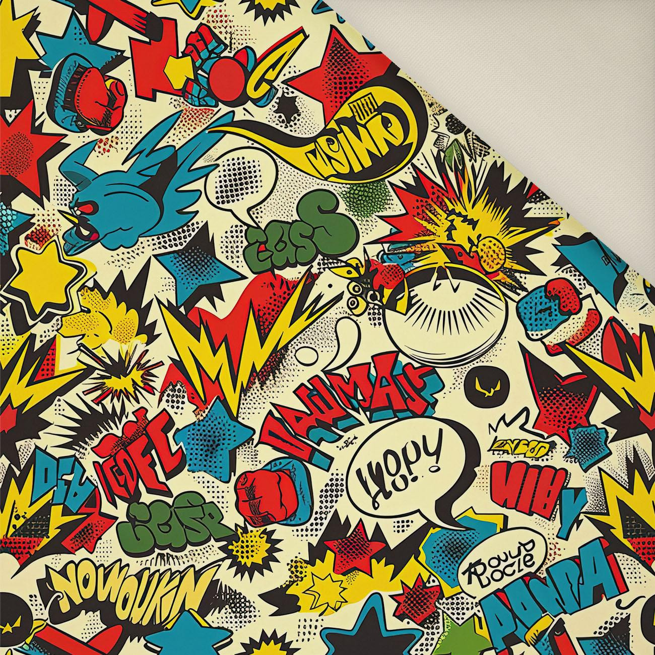 RETRO COMICS PAT.6- Upholstery velour 