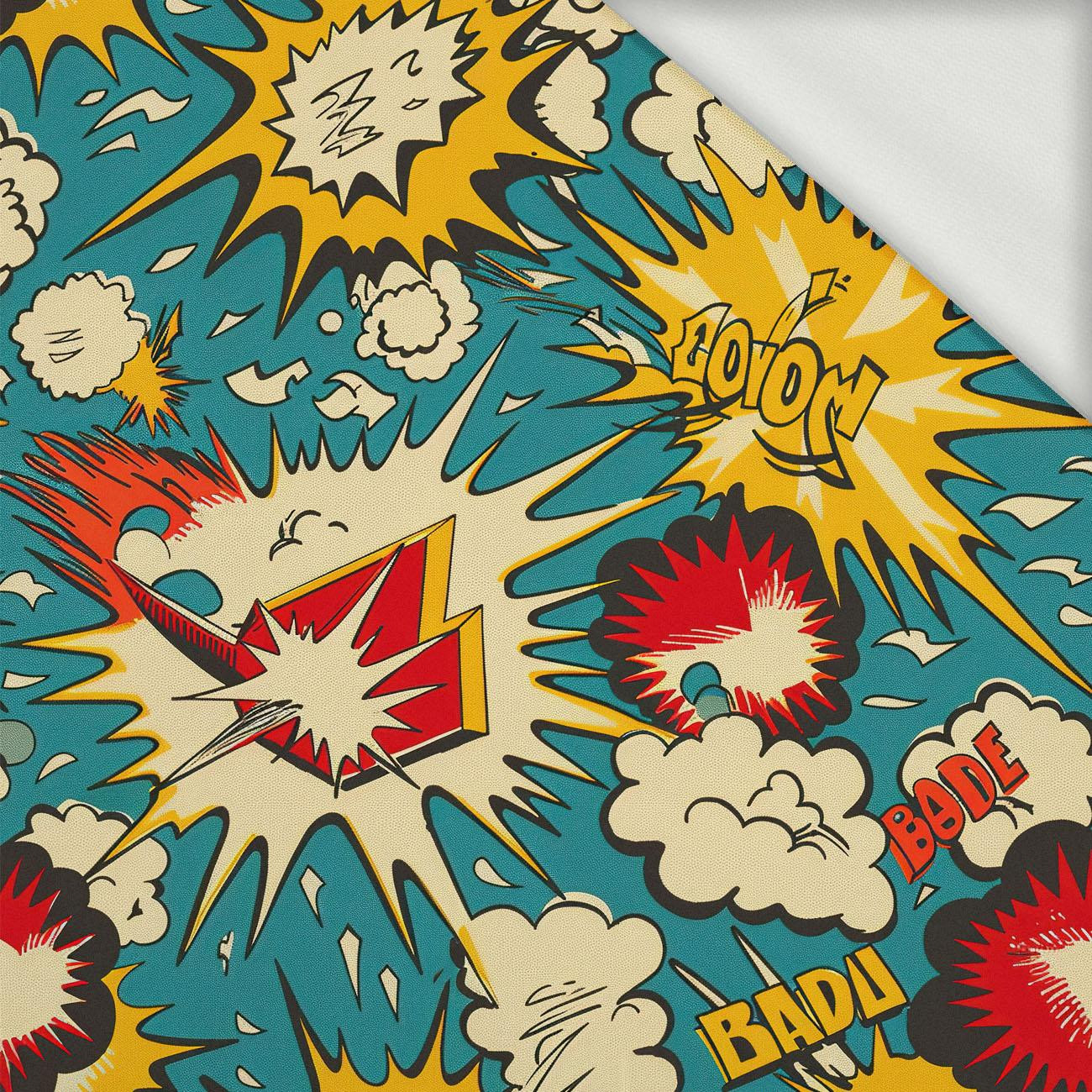 RETRO COMICS PAT.7 - looped knit fabric