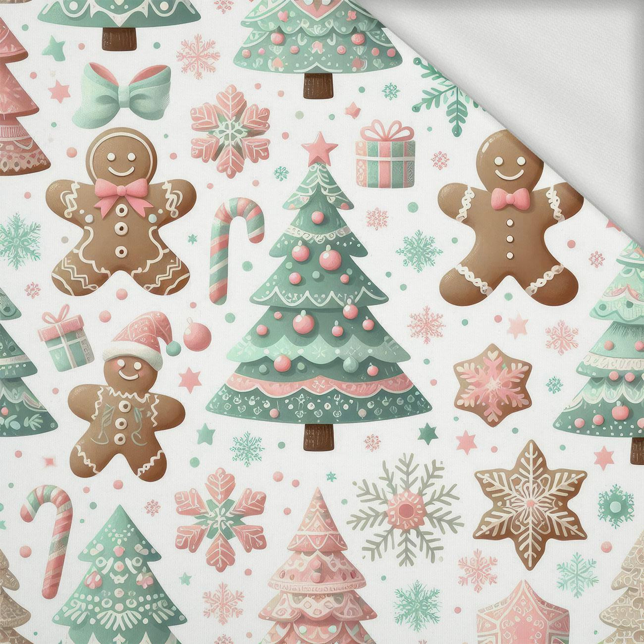 Pastel Christmas wz. 2 - looped knit fabric