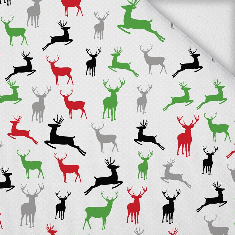RED-GREEN DEERS - looped knit 