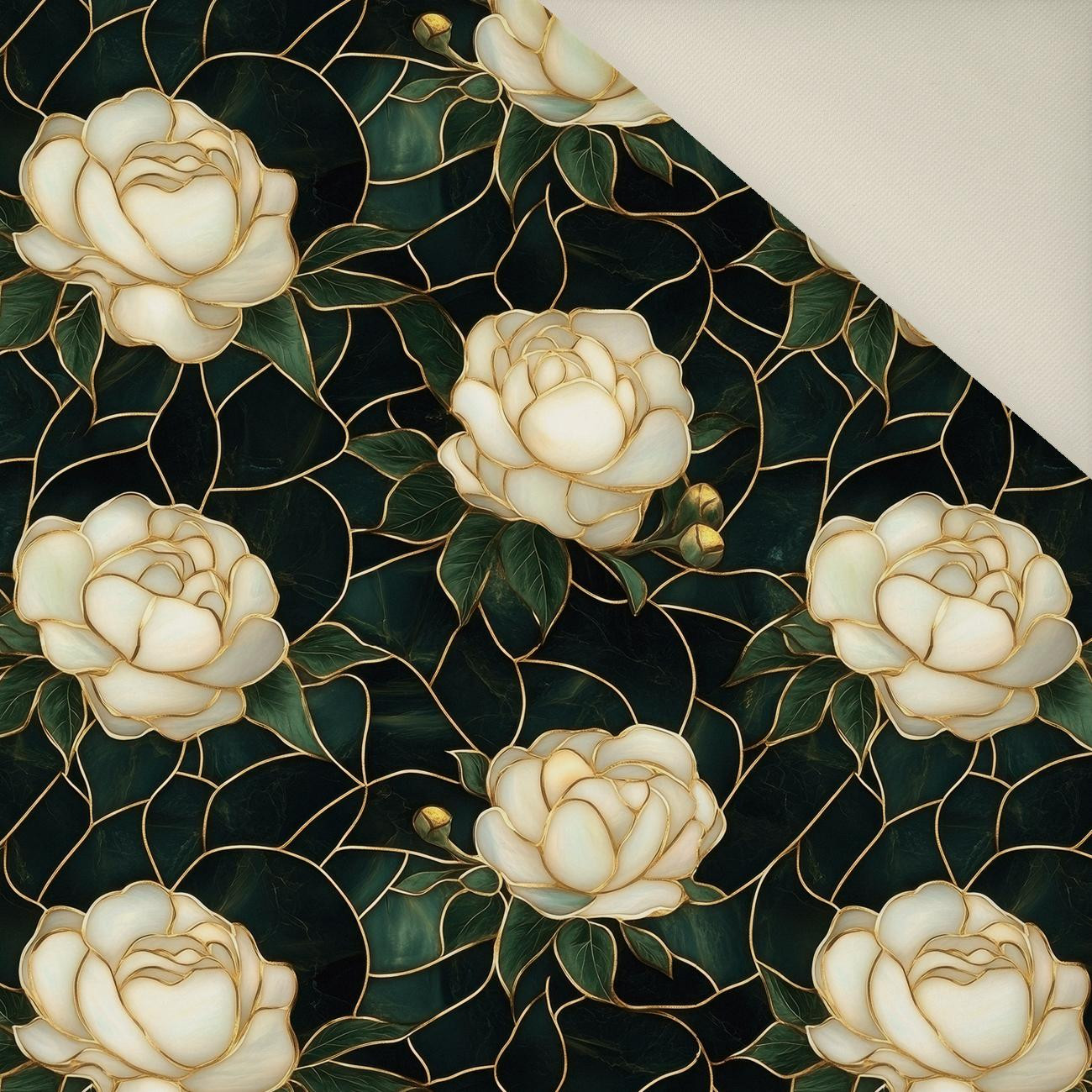STAINED GLASS WZ. 17- Upholstery velour 