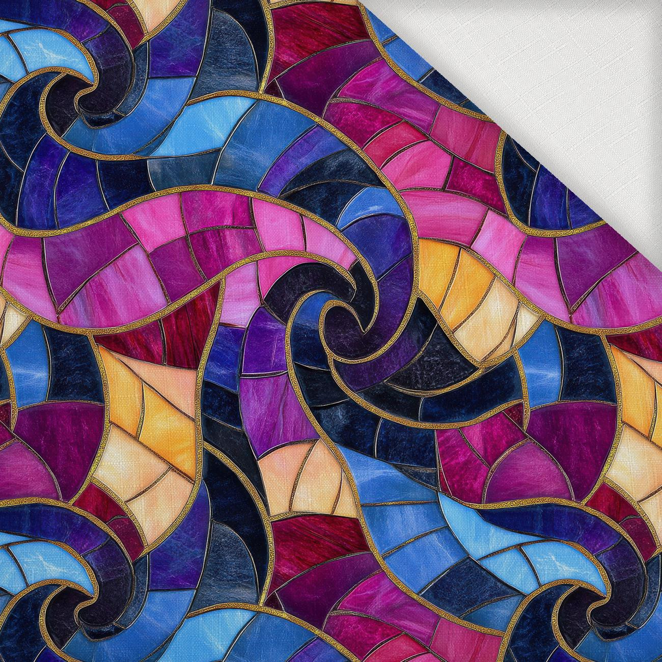 STAINED GLASS WZ. 24 - Woven Fabric for tablecloths
