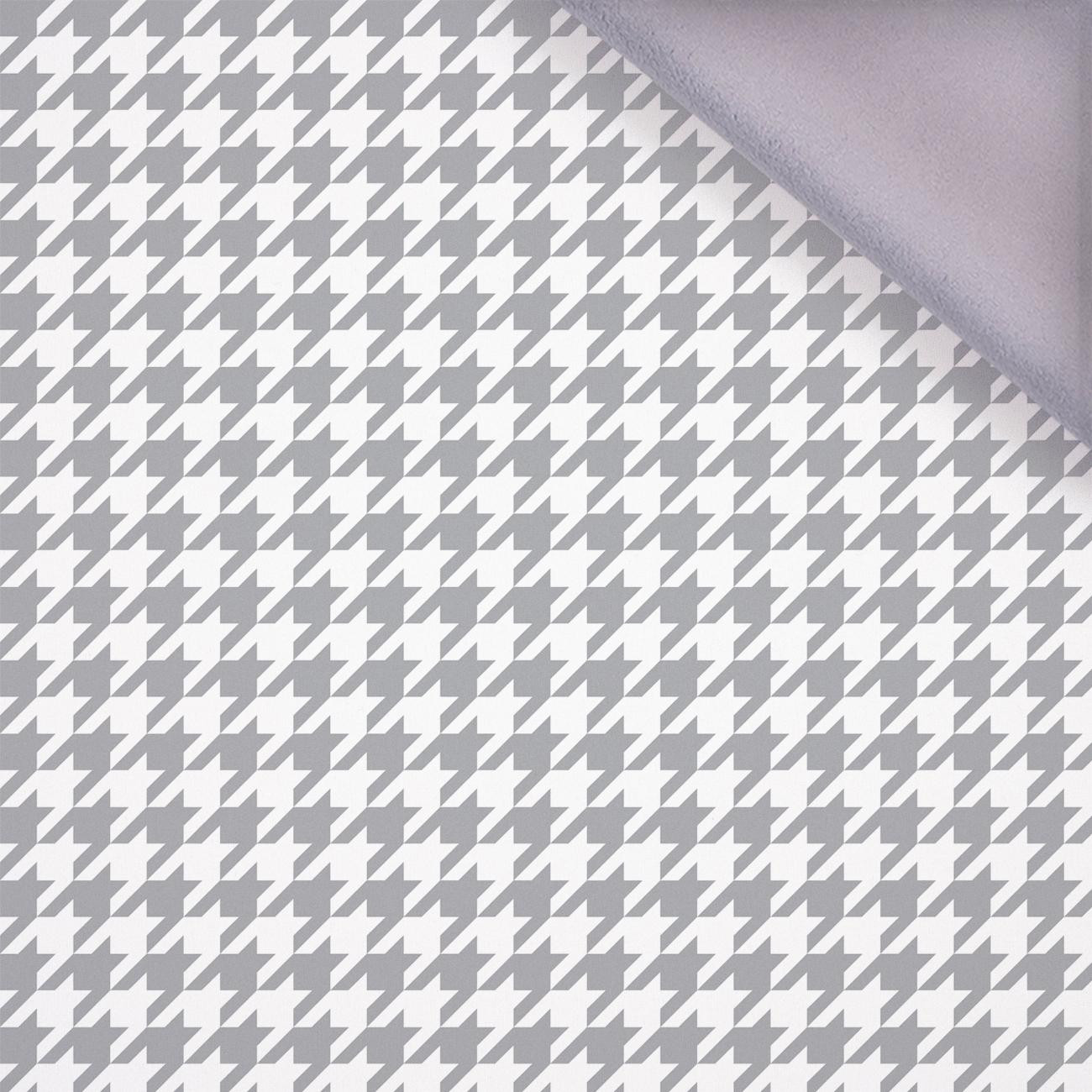 GREY HOUNDSTOOTH / WHITE - softshell