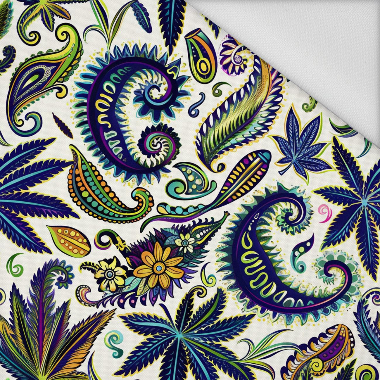 Hemp leaves WZ. 4 - Waterproof woven fabric