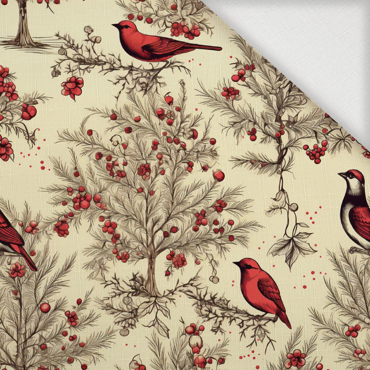 Vintage Christmas wz.10 - Woven Fabric for tablecloths