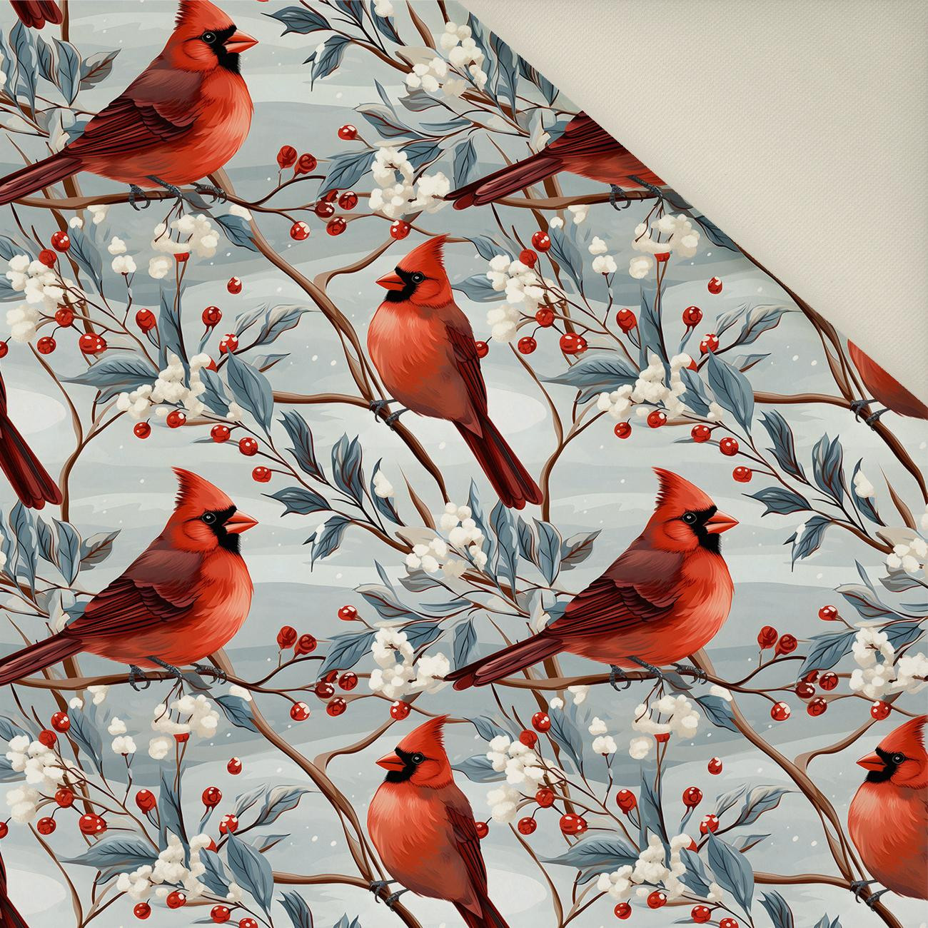 WINTER FLOWERS WZ.15- Upholstery velour 