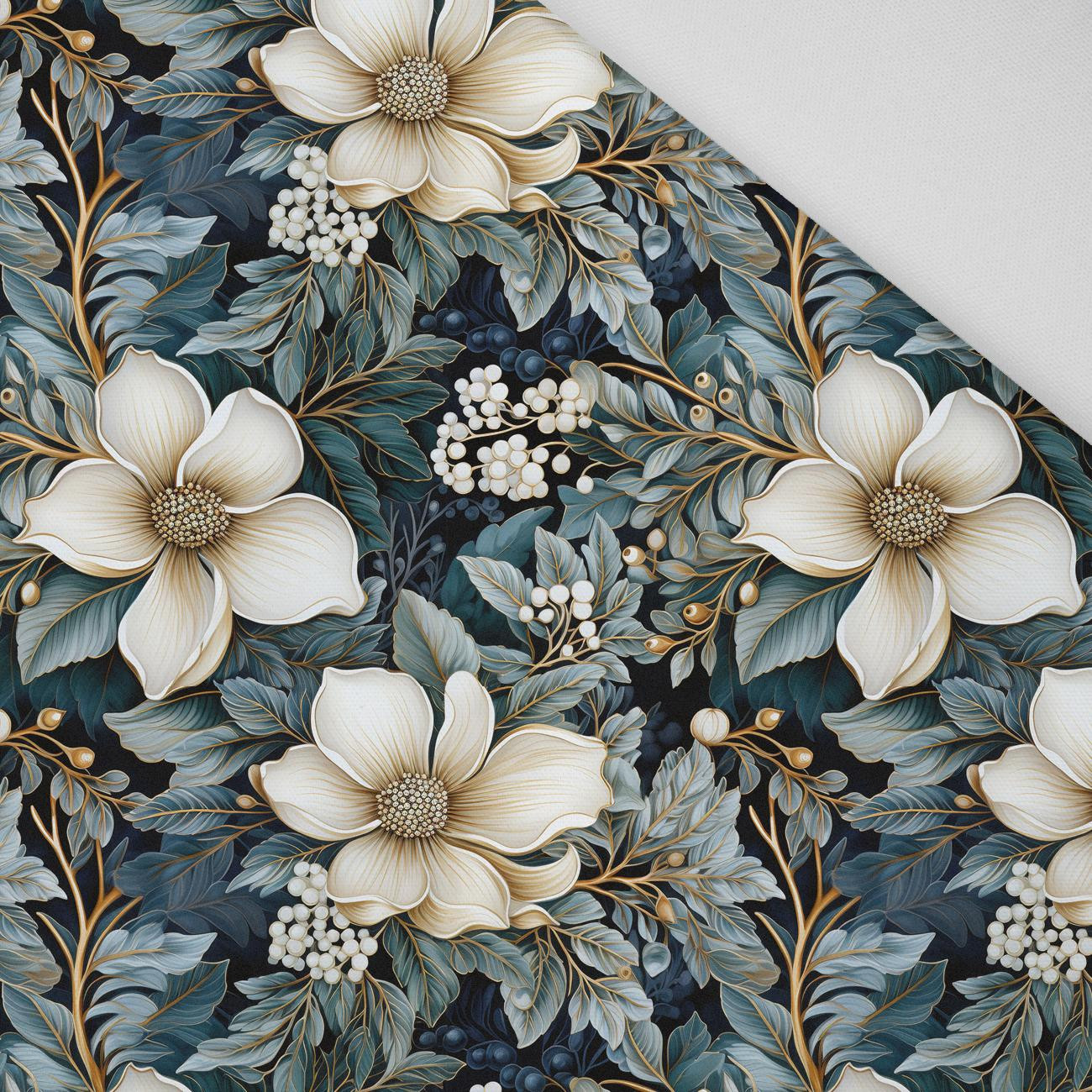 WINTER FLOWERS WZ.9- Slub Weave