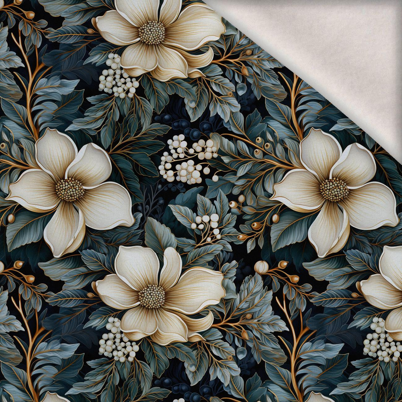 WINTER FLOWERS WZ.9 - brushed knitwear with elastane ITY