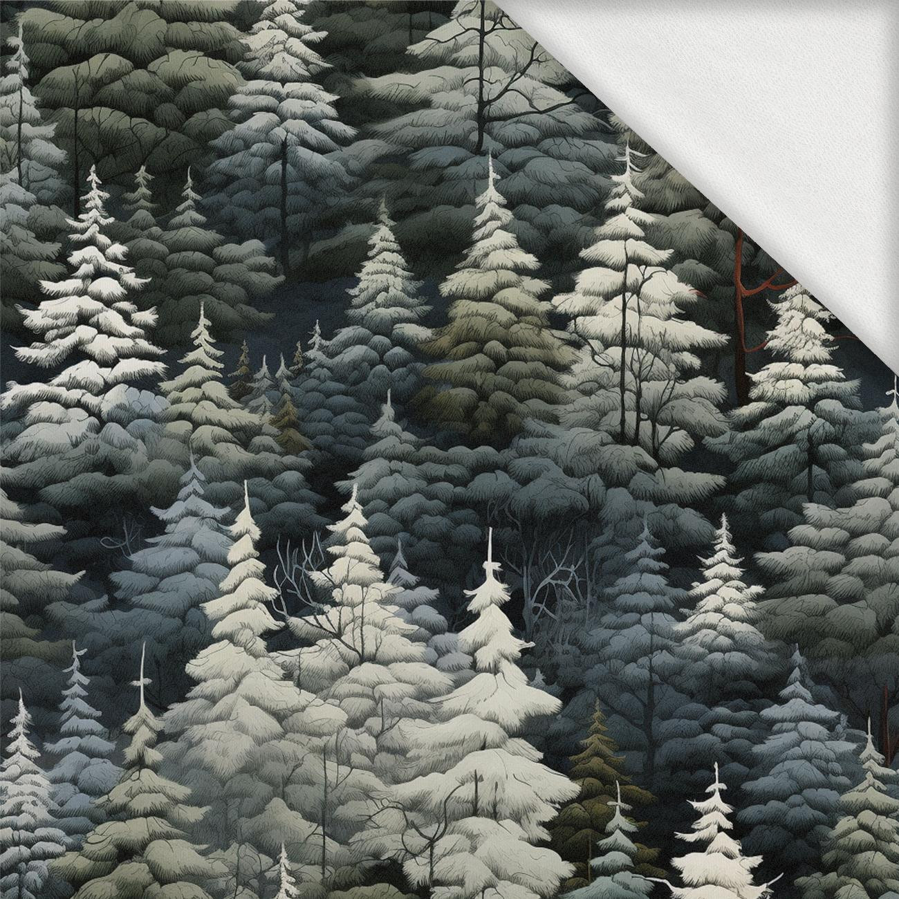 WINTER FOREST VZ. 2 - looped knit fabric with elastane ITY
