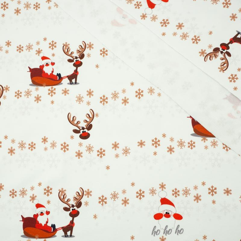 SANTA’S CARRIAGE / white - looped knit 