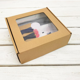 PENCIL CASE - Sleeping dog (J'adore Paris) / peach