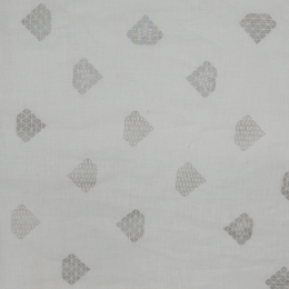 SILVER TRIANGLES - Cotton woven fabric